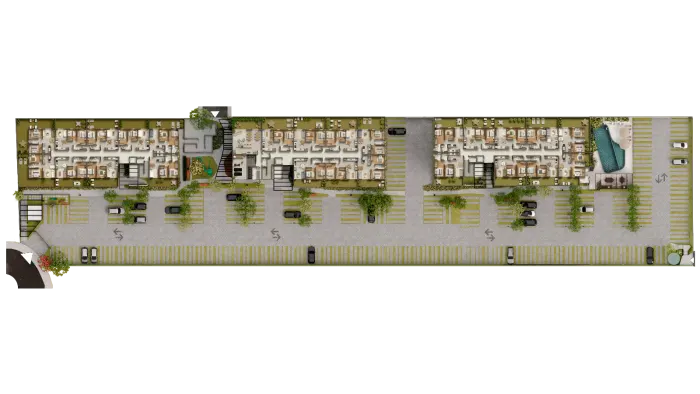 Aura – Implantação geral – Torres A, B e C