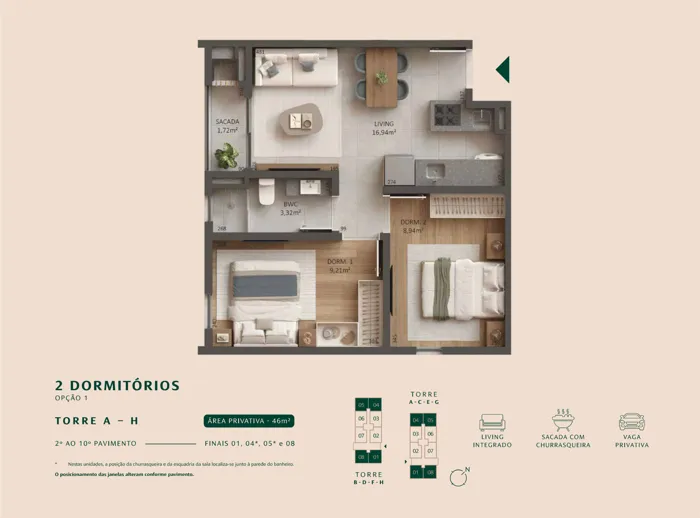 Viva Serenità – Apartamento garden 1